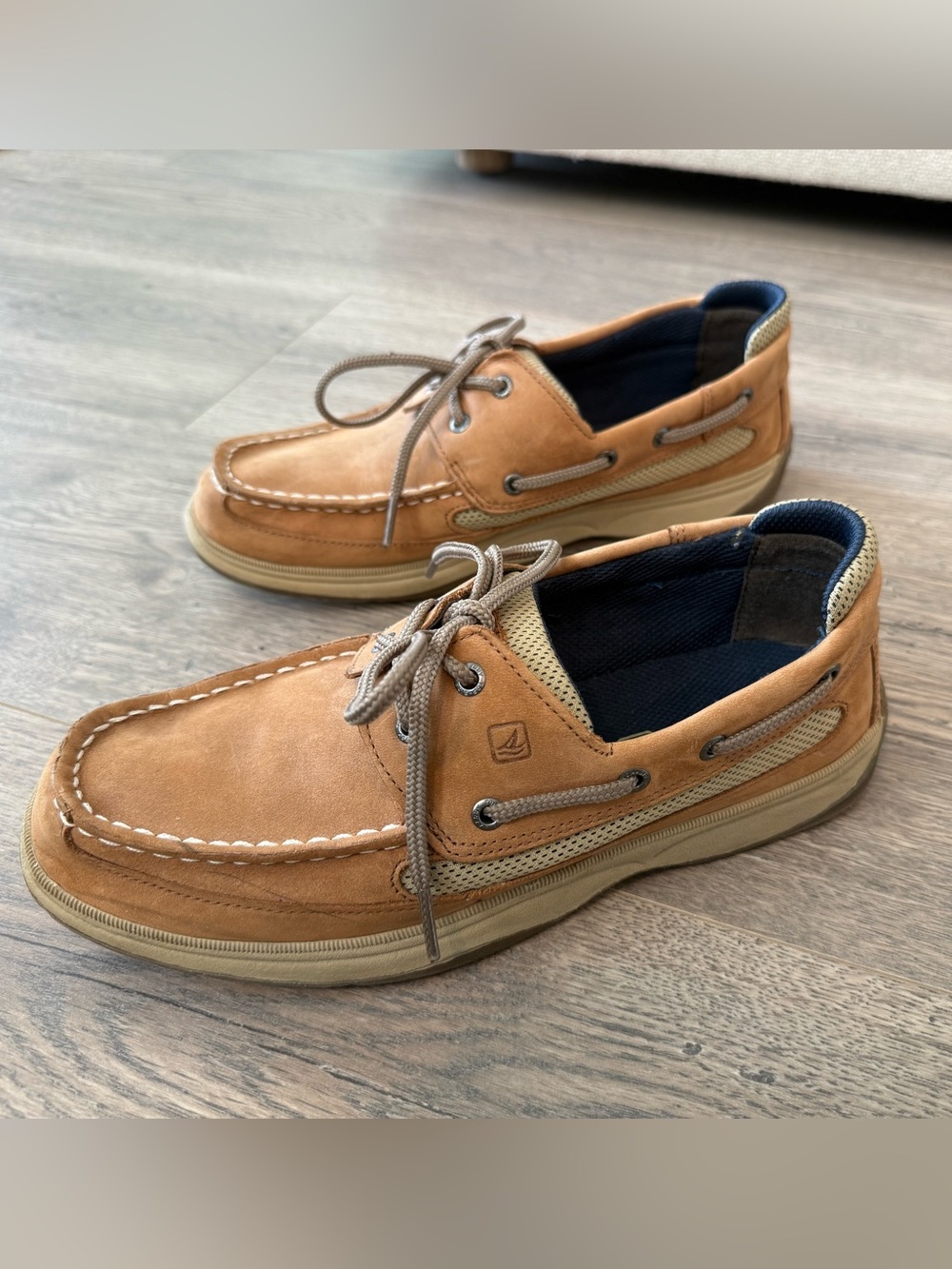 Sperry Authentic Original Boat Shoes Mens 7 Leather Brown Classic Preppy